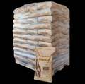7 palés de 539 sacos certificados DIN ENplus A1 de 15 kg