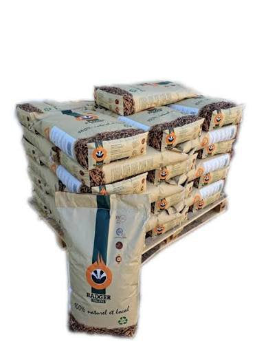 Media palé (38 sacos de 15 kg, 570 kg) de gránulos Badger